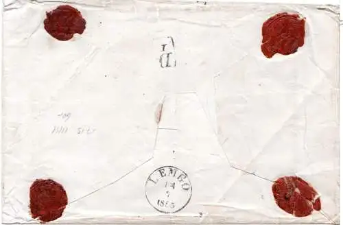 Preussen 1855, K2 Vlotho auf Franko Wert Brief n. Lemgo