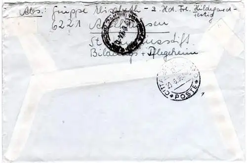 BRD 1965, Brief v. Rüdesheim Aulhausen an Papst Paul VI. Vatikan Rom Italia