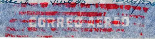 Chile 1945, Zensur Brief v. Santiago m. rotem Luftpost Annullierungsstempel