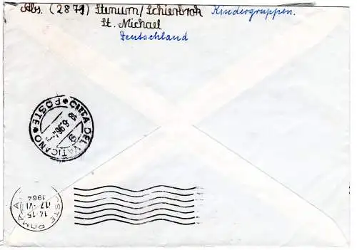 BRD 1964, Brief v. Schierbrok an d. hlg. Vater Papst Paul VI. Vatikan Rom Italia