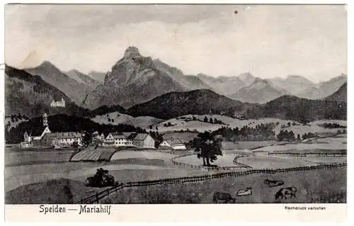 Speiden - Mariahilf, 1906 gebr. Pernat sw-AK