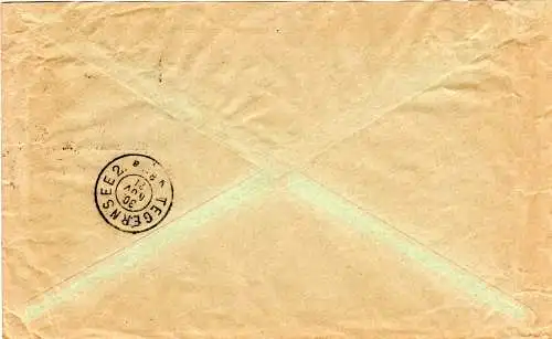 DR 1921, 1 Mk.+10 Pf. auf Nachnahme Brief v. Barby n. Tegernsee