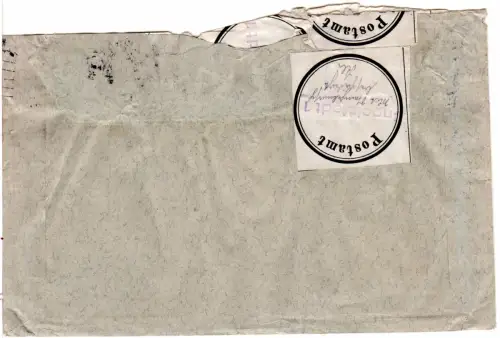 DR 1931, mit Stempelmaschine beschädigter Brief m. 30 Pf. v. Ingolstadt 