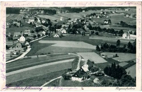 DR 1930, Landpost Stpl. SCHNARRTANNE Auerbach (Vogtl.) Land auf sw-AK m. 8 Pf. 