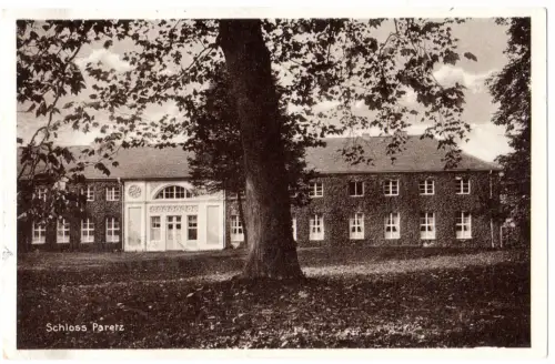 DR 1933, Landpost Stpl. PARETZ WUSTERMARK LAND auf sw-AK m. 6 Pf. 