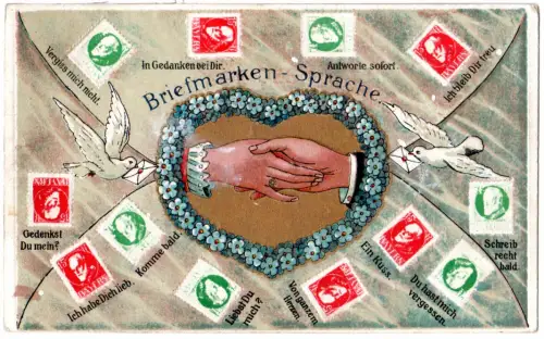 Bayern 1918, Bahnpost SCHWF I GLZH auf Feldpost Briefmarken-Sprache Präge-AK