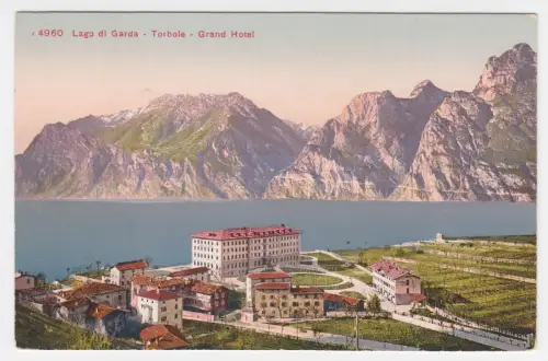 Italien, Trentino, Grand Hotel Torbole Lago di Garda, ungebr. Farb-AK. #1849