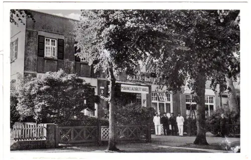 Varel, Marine Lazarett im Allee Hotel, 1940 m. Feldpost gebr. sw-AK
