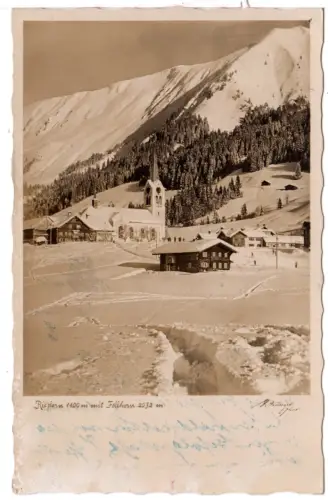 Österreich, Riezlern im Winter, 1927 gebr. Kleinwalsertal sw-AK