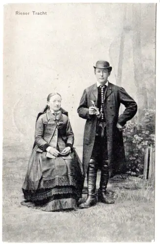 Rieser Tracht, 1906 v. Nördlingen gebr. sw-AK