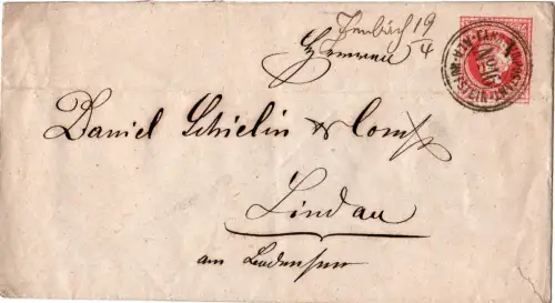 Österreich, 5 Kr. Ganzsache m. Bahnpost Ala-Kufstein u. hds. Aufgabe Jenbach