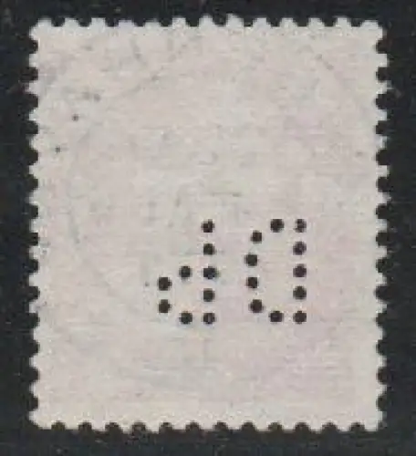 Dänemark, sauber gebr. 60 öre m. perfins / Firmenlochung  DP