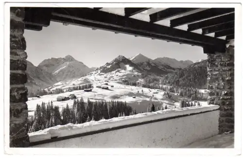 Österreich, Riezlern-Schwende, Klinik Dr. Backer, 1938 gebr. Kleinwalsertal-AK 