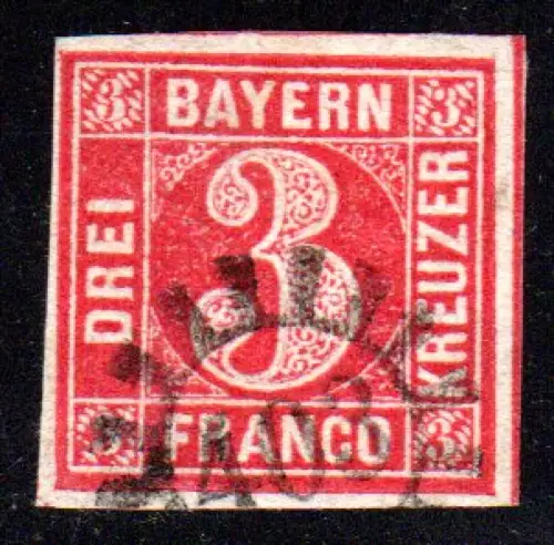 Bayern, MR 403 PLÖSSBERG auf allseits breitrandiger 3 Kr.