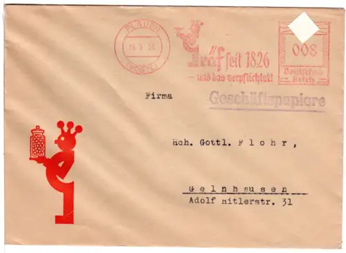 DR 1938, 8 Pf. AFSt. Gräf seit 1826...und das verpflichtet auf Brief v. Plauen