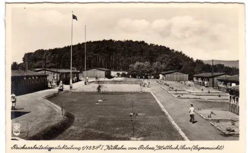 Mettlach Saar, RAD Lageransicht, sw-AK