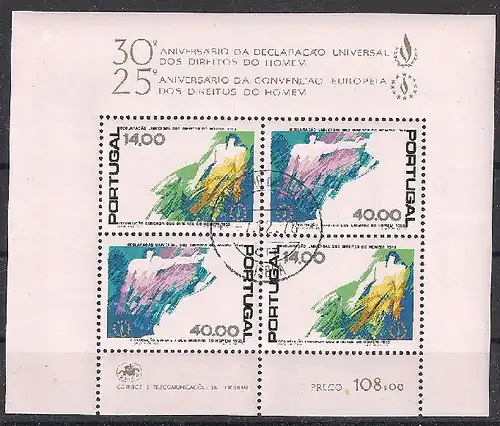 Portugal 1978 Block 24 + 25 o