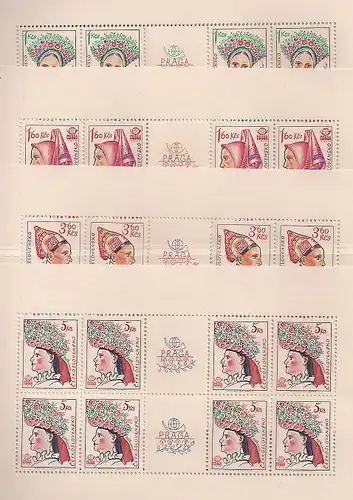 Tschechoslowakei 1978 - Internationale Briefmarkenausstellung Praga 1978 - Volkstrachten-Kopfbedeckungen