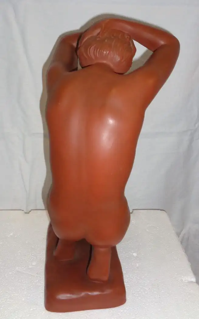 Große Akt-Figur, 36 cm, Terracotta, Goldscheider/Carstens