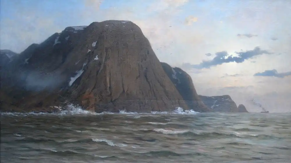 Michael Haubtmann (1843 Prag - 1921 München). Blick auf das Nordkap. 1
