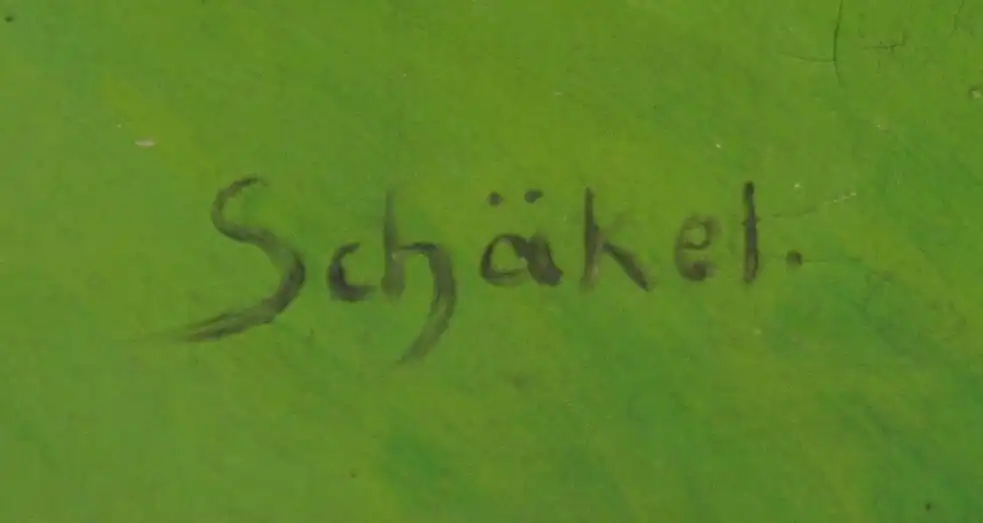 Theodor Wilhelm Schäkel (1870 Hamburg 1942). Stadt im Taunus, wohl Oberreifenberg um 1915/20 2