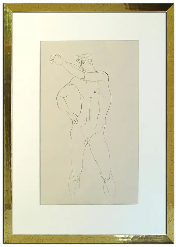 Werner Gilles (1894 Rheydt – 1961 Essen). Stehender Fischer, 1939/41. 0