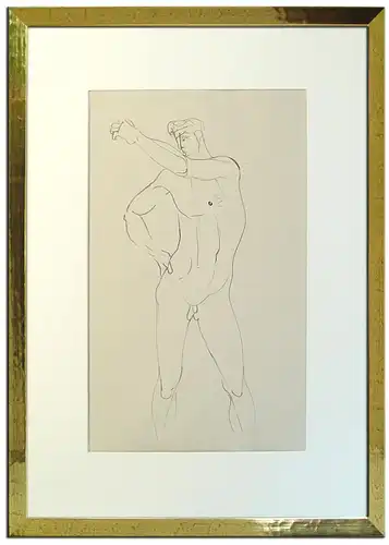 Werner Gilles (1894 Rheydt – 1961 Essen). Stehender Fischer, 1939/41.