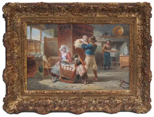 Walter Goodall (1830 London 1889). Loving Home.