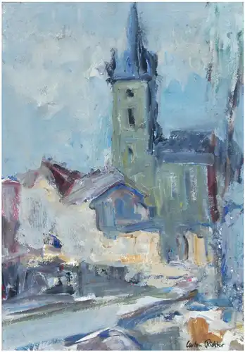 Anton Richter (1900 Schwarzenbach/Saale 1962). St. Gubertuskirche in Schwarzenbach an der Saale