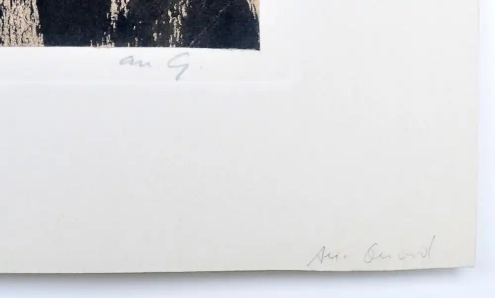 André Girard (1901 Chinon, Indre-et-Loire –1968 USA). Straßenszene bei Regen, wohl Paris 3