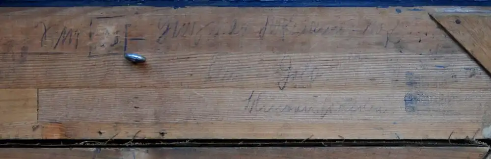 Georg Max Hofmann (1891 Hof 1955). Stillleben mit gelben Blumen und Veilchen. 4