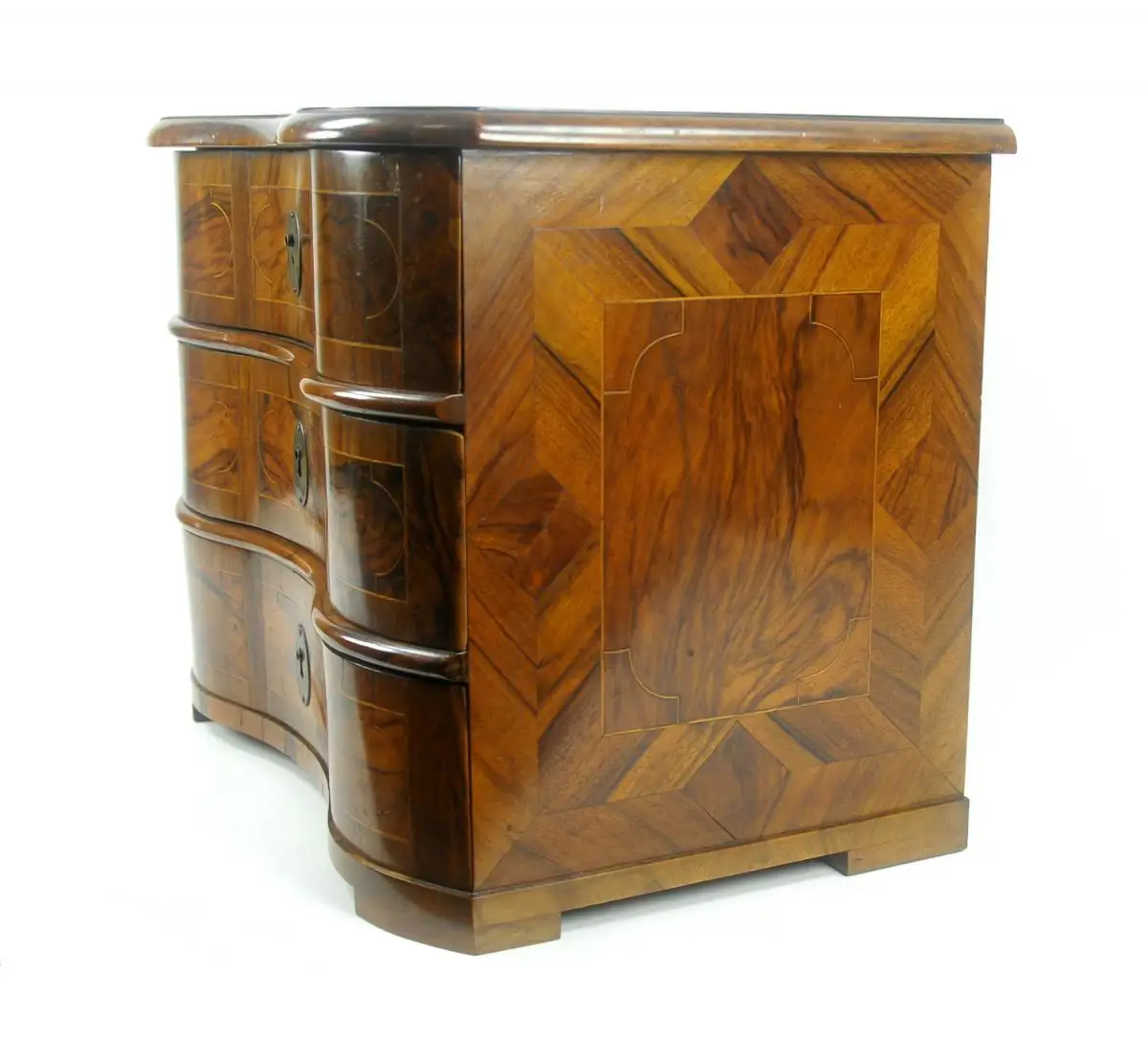 Modellkommode, Miniaturkommode, Barock, 18. Jahrhundert. 5