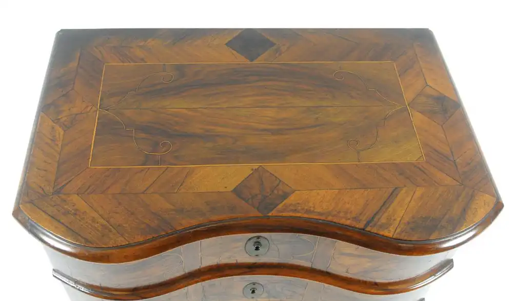 Modellkommode, Miniaturkommode, Barock, 18. Jahrhundert. 6