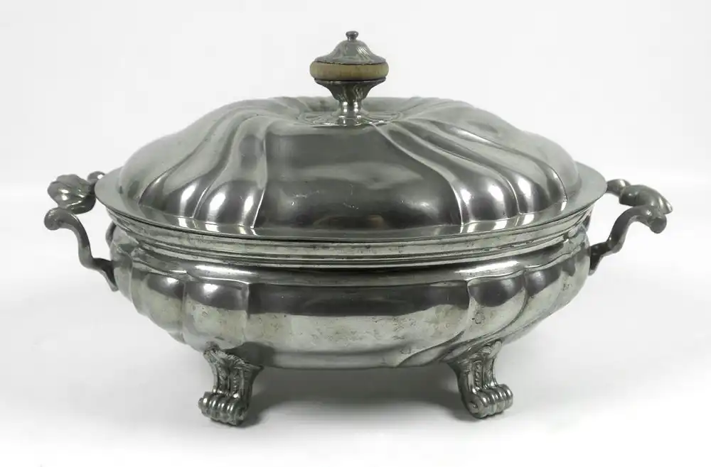 Terrine, Zinn, 18. Jahrhundert. Antik. Vintage. 0