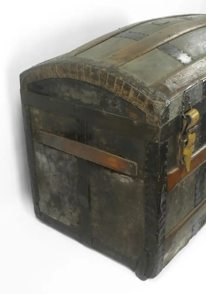 Überseekoffer, Reisekoffer, Reisetruhe, Vintage, Antik 2