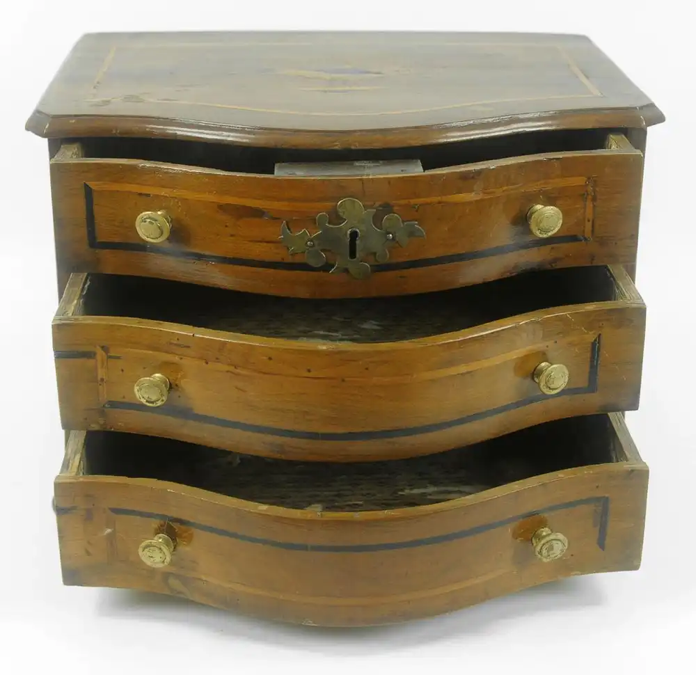 Miniaturkommode, Modellkommode, Barock, 18. Jahrhundert 1