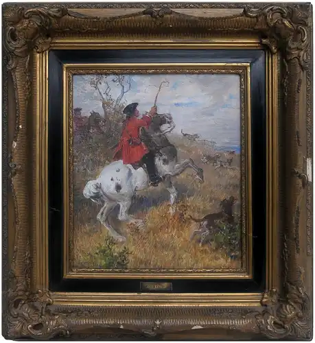 Wilhelm Räuber (1849 - 1926 München), Parforcejagd.