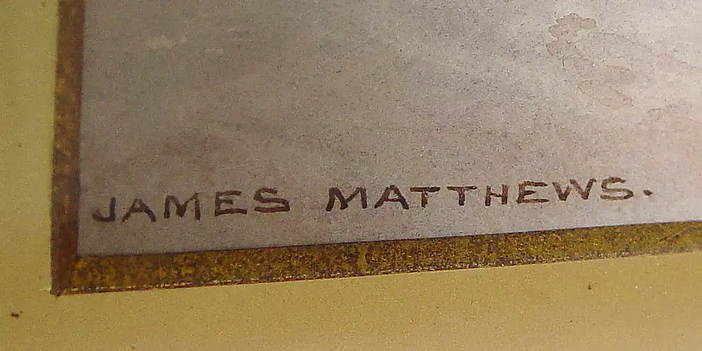 James Matthews, Coombe, Sussex, Cottage, Aquarell 2