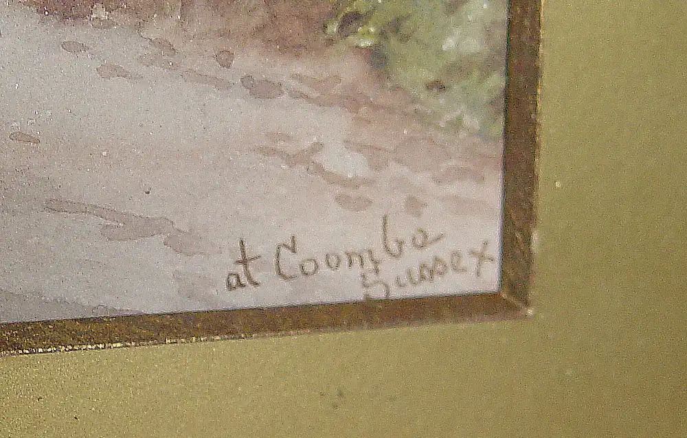 James Matthews, Coombe, Sussex, Cottage, Aquarell 3