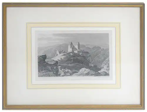 Ansicht von Rabeneck, 1840, Fränkische Schweiz.