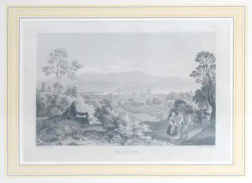 Bayreuth, 1845. Oberfranken. Gesamtansicht