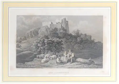 Der Altenstein bei Maroldsweisach, um 1837. Ebern