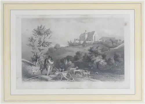 Die Bettenburg, Franken, um 1837