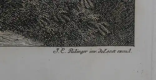 Johann Elias Ridinger (1698 Ulm - 1767 Augsburg)