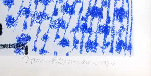 Max Ackermann (1887-1975). Abstrakte Komposition, 1974