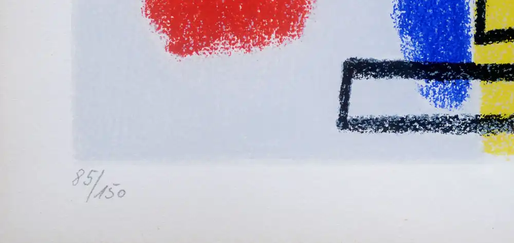 Max Ackermann (1887-1975). Abstrakte Komposition, 1974 3