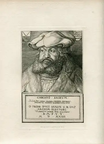 Portrait De Frederick De Wise Heliograbado Bei Amand Durand Kopie De Dürer