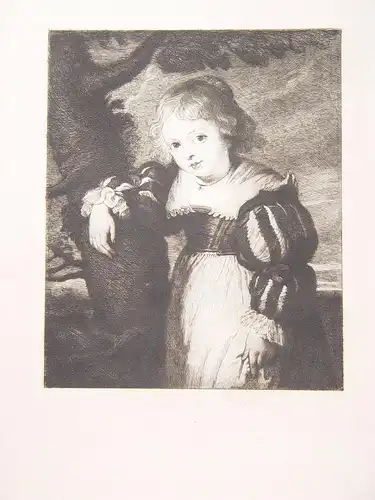 «Mädchen» Gravierkunst Bei François Flameng (1856-1923) Auf Malerei De Rubens