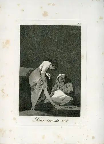 Gut Spannzangenfutter Ist, Gravierkunst Nr 17 Original De Goya 5ª Ausgabe (