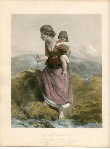 «The Mountaineer» Gravierkunst Bei T.Garner Auf Baustelle De F. P. Poole 1880